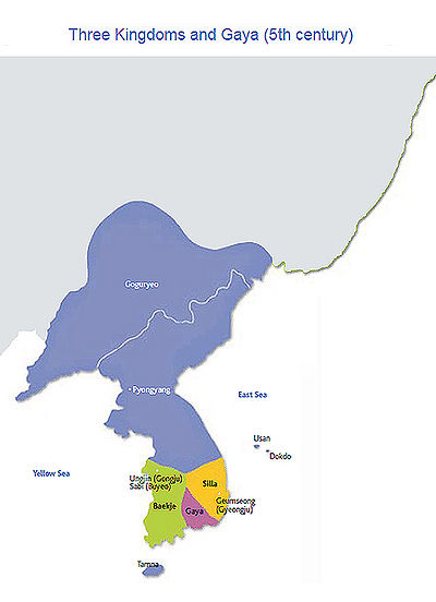Goguryeo, Baekje, Silla, and Gaya