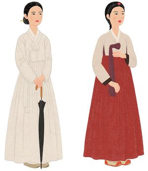 조선시대 여성 한복-국립대구박물관 제공