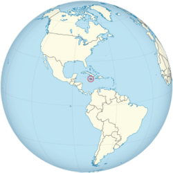 Jamaica on the globe (Caribbean special) (Americas centered).svg.png