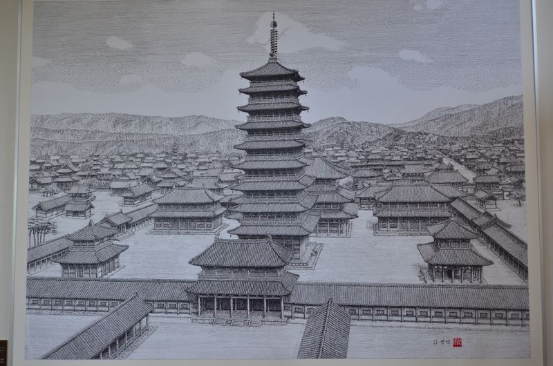 파일:민족기록화 문화유산 황룡사 황룡사복원도.JPG