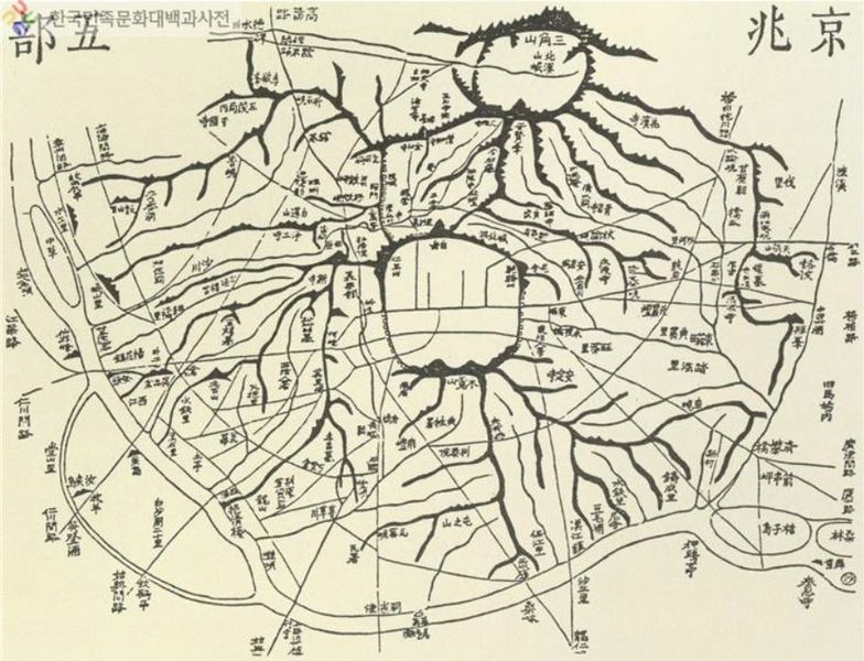 파일:조민족기록화 문헌 대동여지도 경조오부도.jpg
