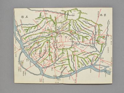 <경조오부도>, 《동여도(東輿圖)》. 서울역사박물관 소장, 유물번호 서울역사003069