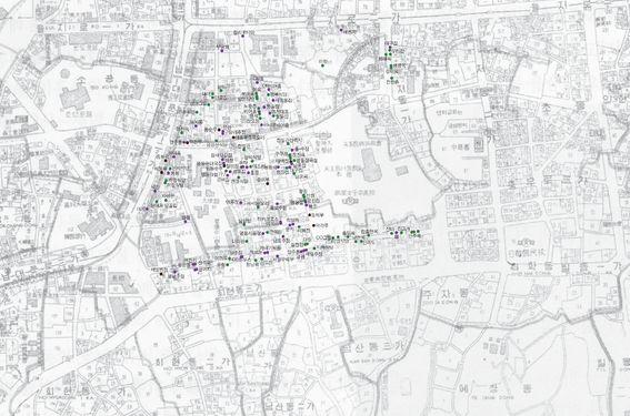 1961년 명동의 업종별 분포 현황 음식점 주점.jpg