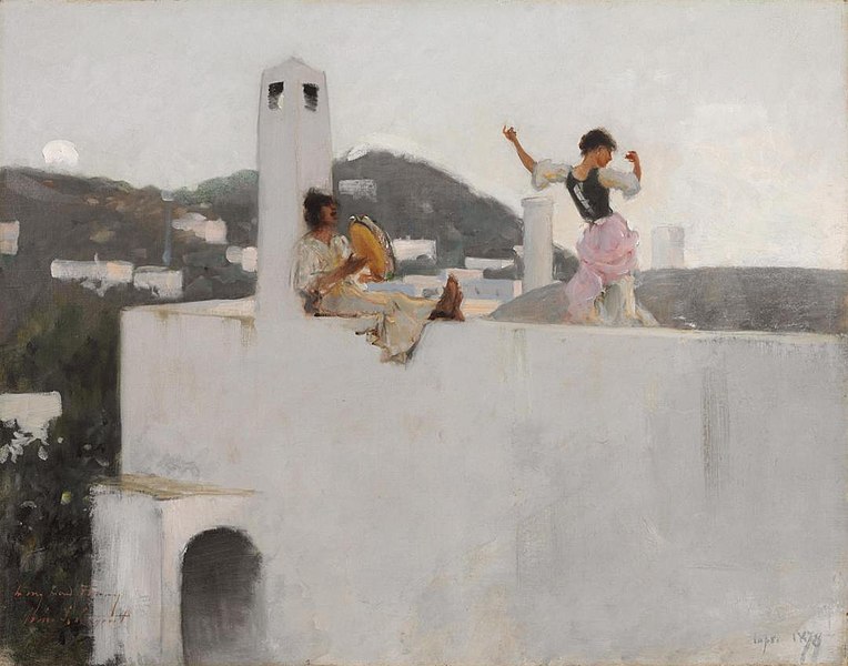 764px-John Singer Sargent - Capri Girl on a Rooftop - 2011.32 - Crystal Bridges Museum of American Art.jpg