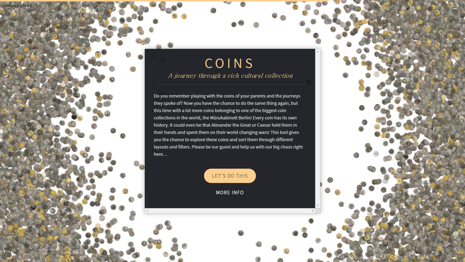 Coins 웹사이트 가기