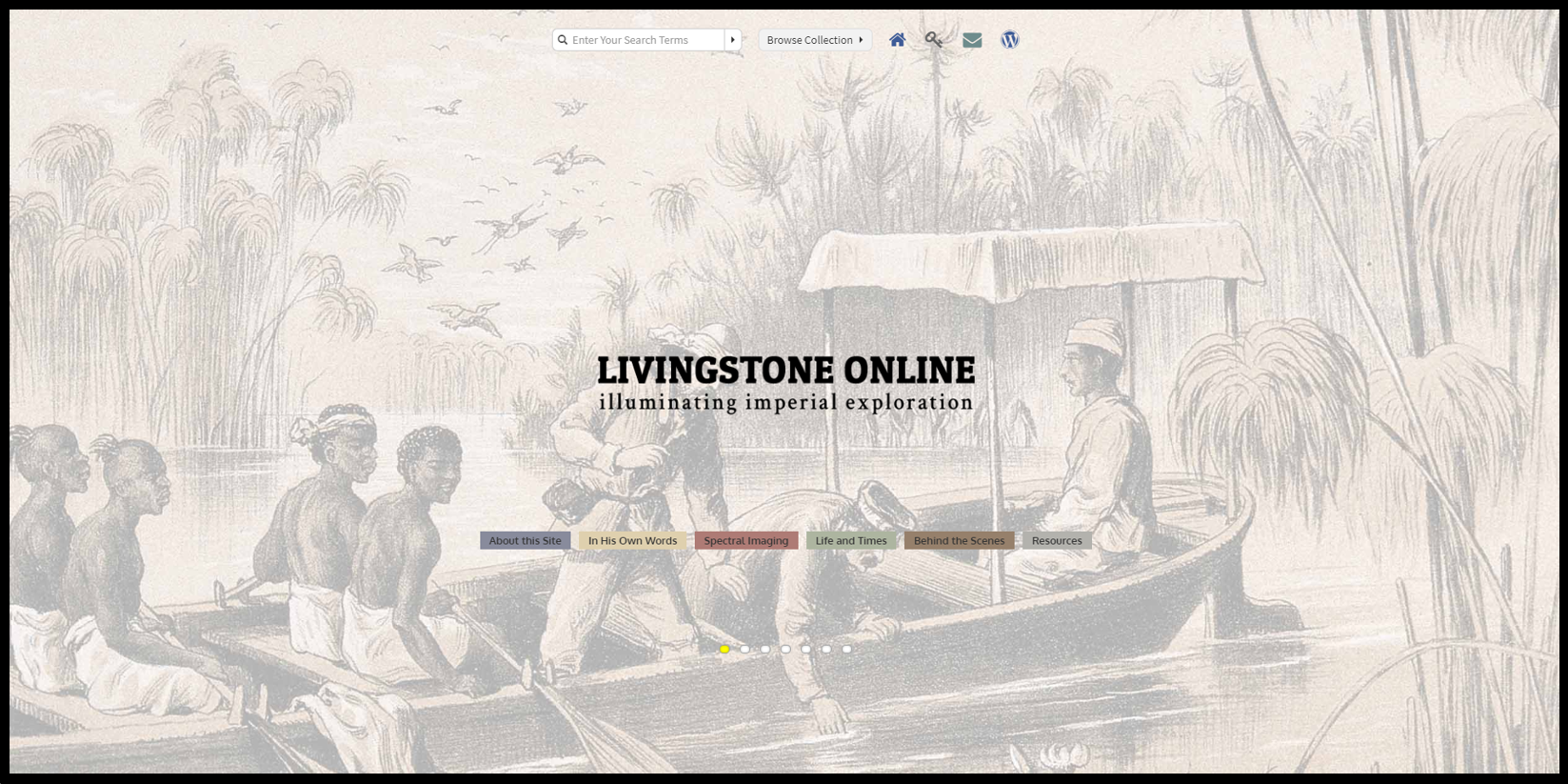 Livingstone Online 웹사이트 가기