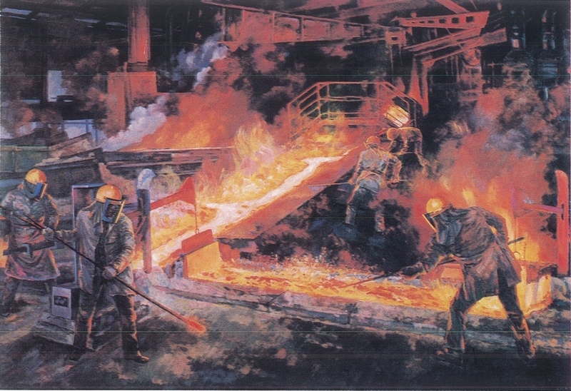 오승우 「포항종합제철」 1973
