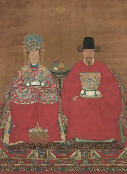 파일:12. 明·无款夫妇画像轴.png