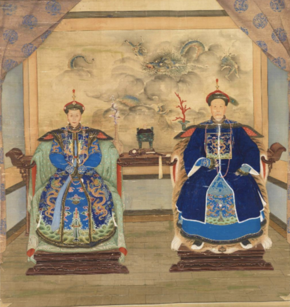 파일:3. 清乾隆佚名夫妇像轴.png