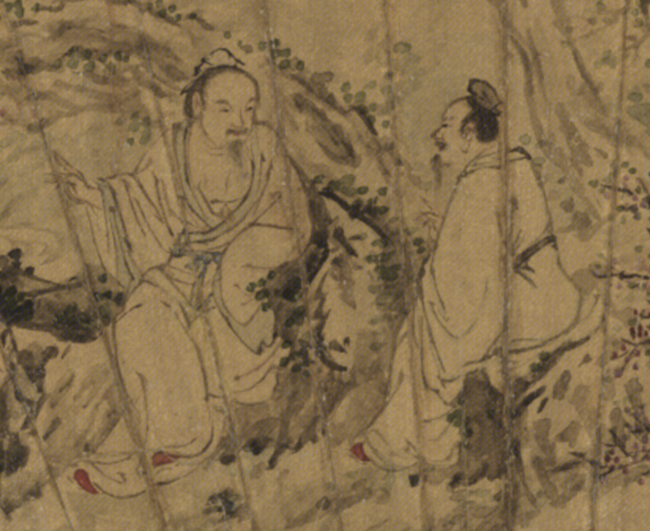 파일:桃林清话图扇（도림청화도선） 대화하는 사람.png