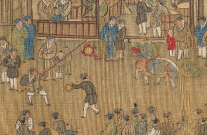 파일:청명절-청명상하도(미상)-사자춤, 타악기.png