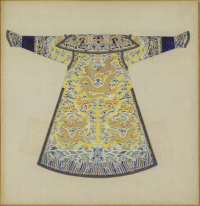 The Back View of the Winter Court Robe Worn by the Imperial Concubines of the First Rank.png