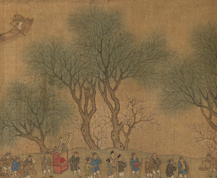 파일:청명절-청명상하도(미상)-버드나무, 살구꽃.png